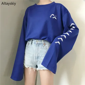 

Hoodies Women All-match O-Neck Streetwear Hip Hop Loose Leisure Korean Style Womens Clothing Simple Daily Students Autumn 2020