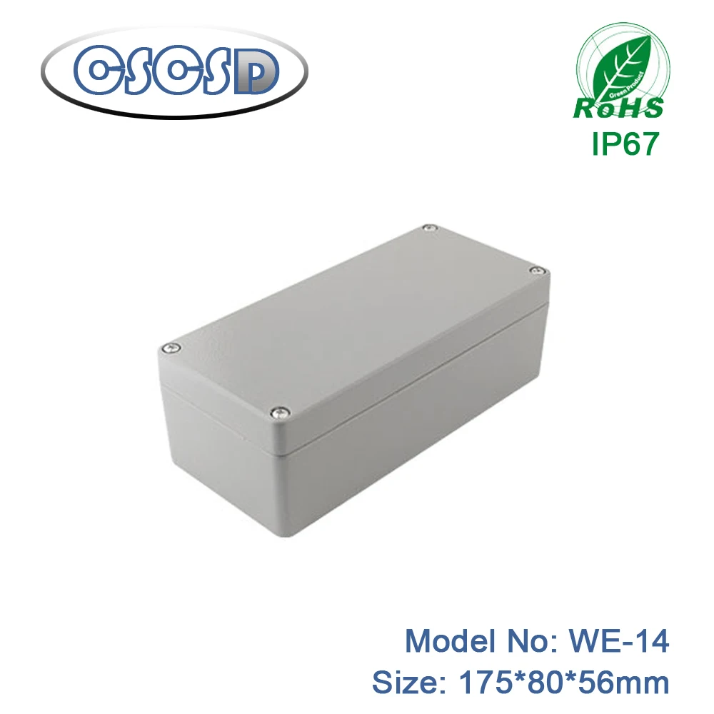 175*80*56 amplifier box chassis aluminum die cast mould box making aluminium amplifier chassis waterproof projector enclosures