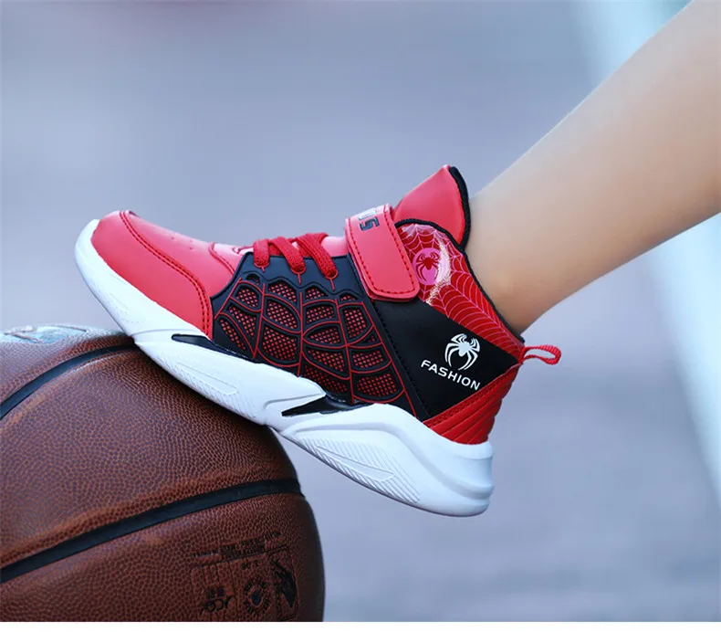 PINSEN 2019 Winter Kids Sneakers Boys Basketball Shoes Running Casual Children Shoes Boy Sport Spiderman Shoes chaussure enfant (12)