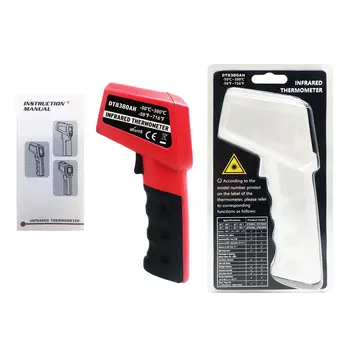 

Handheld Non-contact Infrared Thermometer Portable Industrial Thermometer LCD Digital Laser Thermometer -50~380 Degree