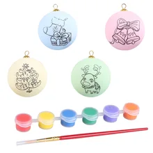 Мультфильм цветной рисунок рождественского Бала с милым рисунком кота комплект модельных детских типа «сделай сам» tu se bi подарок на Пасху