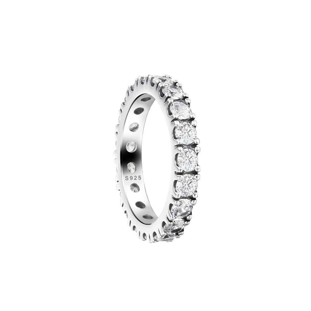 Pandora Sparkling Row Eternity Hoop Earrings