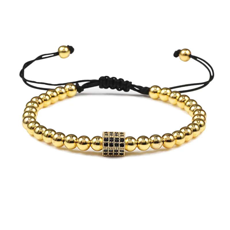 Браслеты ручной работы с плетеными бусинами золотого и серебряного цвета