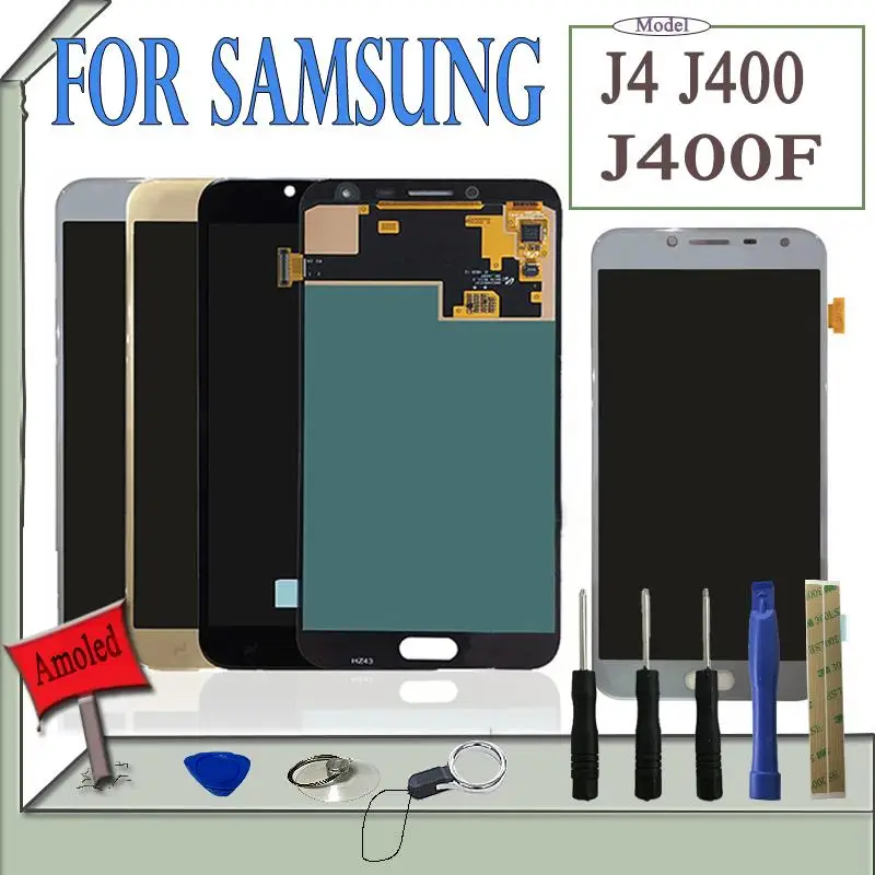 SZHAIYU 5 ''Супер Amoled lcd сенсорный экран дигитайзер для samsung Galaxy J4 J400 J400F SM-J400F/DS