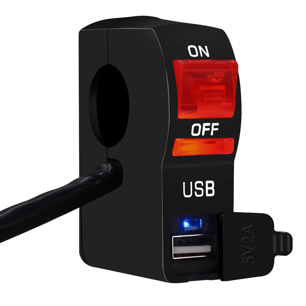 Универсальный светильник SOONHUA для мотоцикла с выключателем USB адаптером зарядным