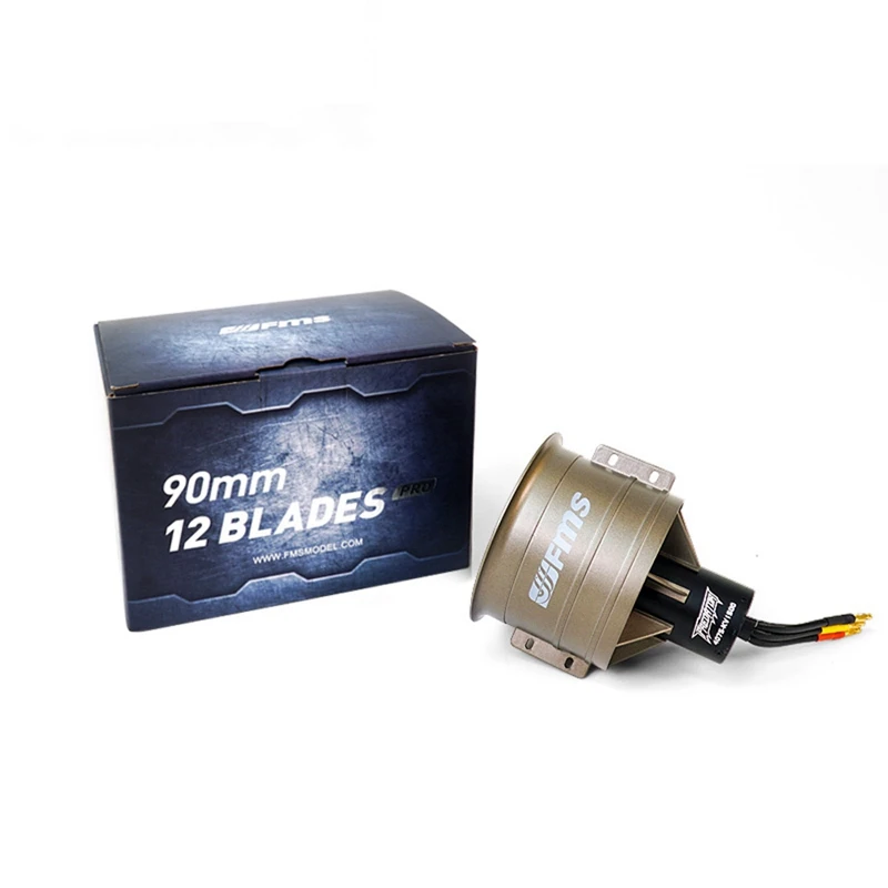 FMS 90 мм Pro 12 лезвий металлический Ducted Fan EDF с 4075 KV1500 Inrunner бесщеточный двигатель для