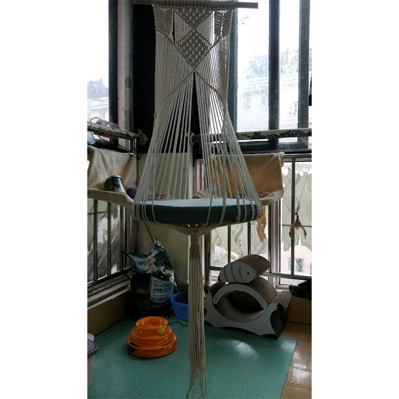 Ins Bohemia Cat Hole Leisure cat hammock tent kitten beds house cat kennel cat window hammock cushion mat cat window hammock