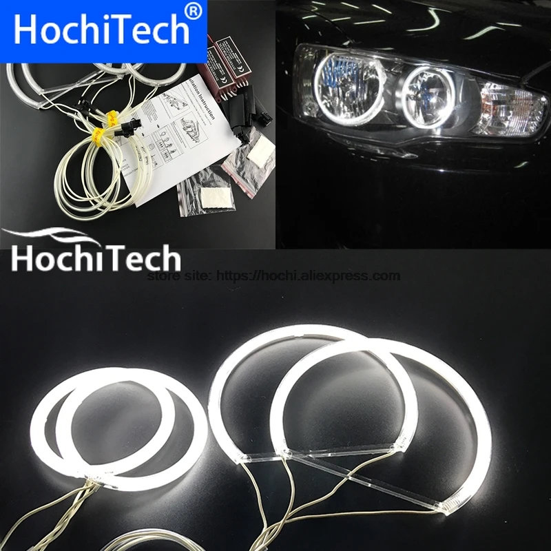 HochiTech белый 6000K CCFL головной светильник Halo Angel Demon Eyes Kit ангельские глазки для Mitsubishi