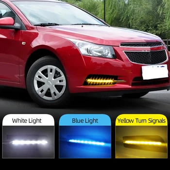 

CSCSNL 2Pcs DRL For Chevrolet Cruze 2009 2010 2011 2012 2013 2014 drl fog lamp cover Daytime Running Lights headlight Daylight