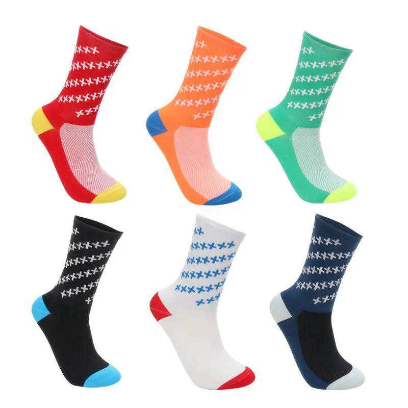 

2020 New Bike Team Aero Socks Seamless Anti Slip Cycling Socks Road Bicycle Socks Outdoor Racing Bike Compression Sport Sock