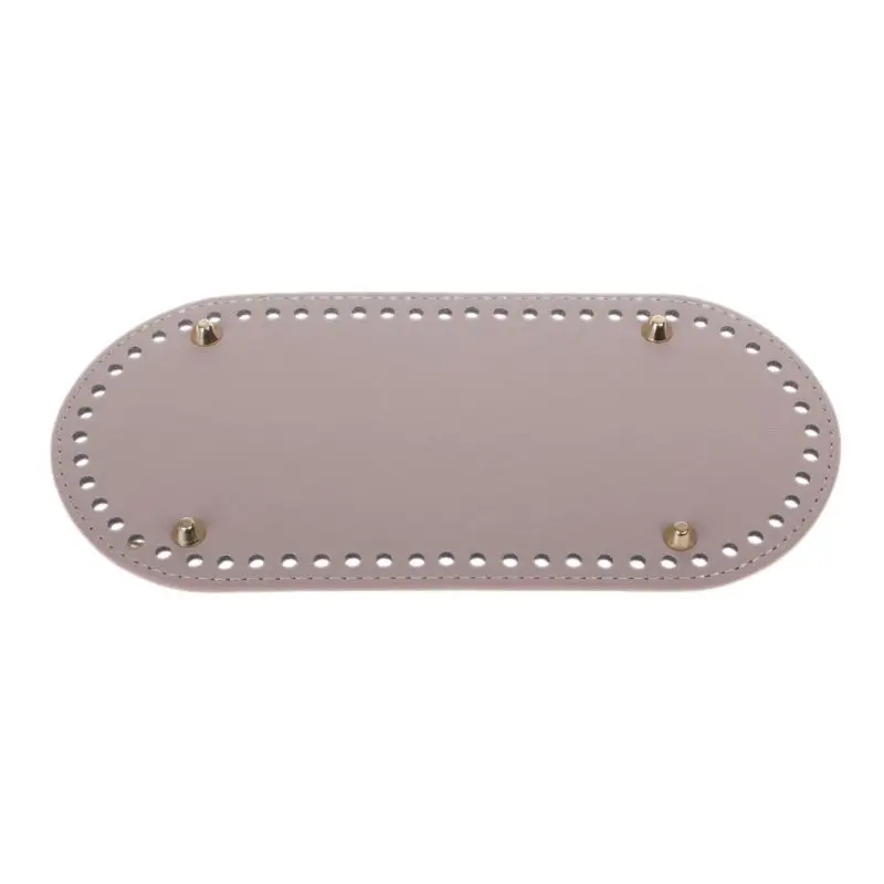 

Oval Long Bottom for Knitting Bag PU Leather 60 Holes Women Bags Handmade DIY Accessories