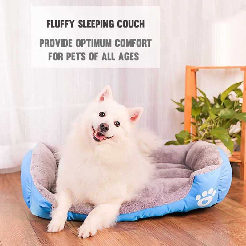 Canapé-lit pour chien Matelas lavable pour animaux de compagnie Lit  rectangulaire chaud confortable pour chiens et chats moyens et grands  animaux de compagnie