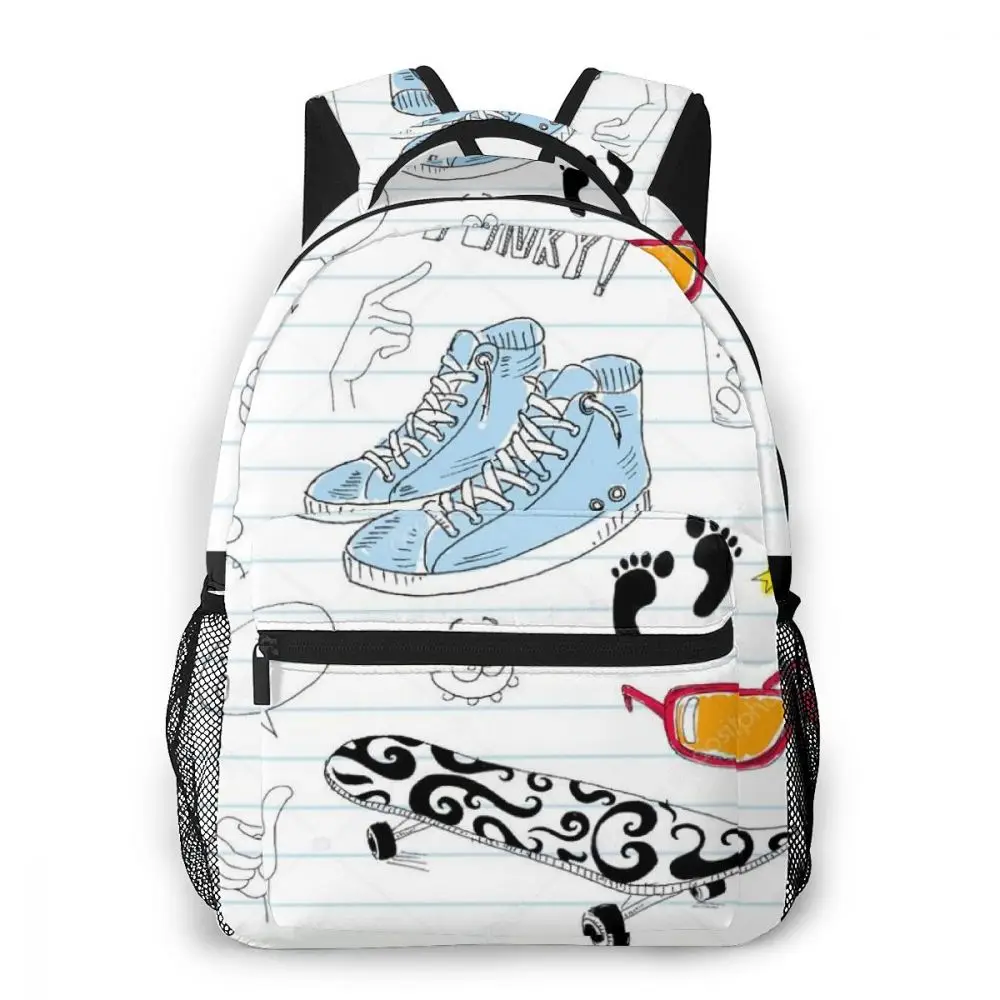

NOISYDESIGNS Walls Notebook Cartoon Backpacks Internal Frame Backpack Soft Handle Comfortable Tactical Backpacks College Backbag