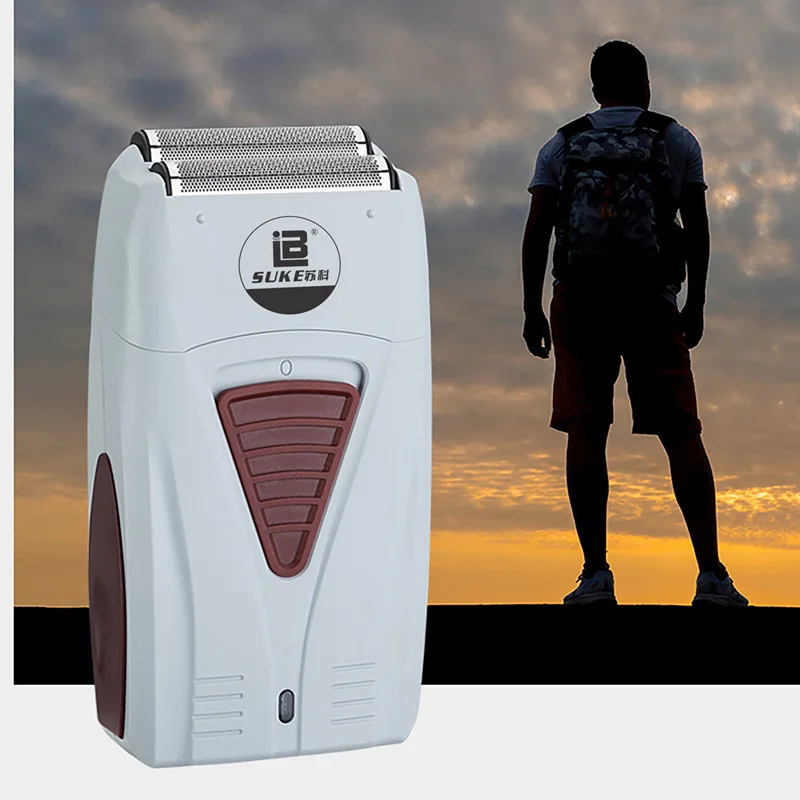

Suke Reciprocating Double Headed Shaver Bald Useful Product Ricoh Head Shaved Bald Electric Pushing White Hair Clipper