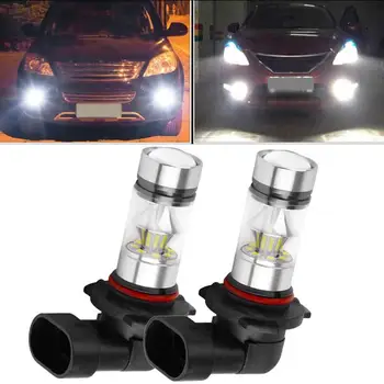 

Daytime Running Light Cars Fog Lamp White Fog Light Bulb Driving Lamp LED Par High Power 2x 9005 HB3 100W 6000K Super White