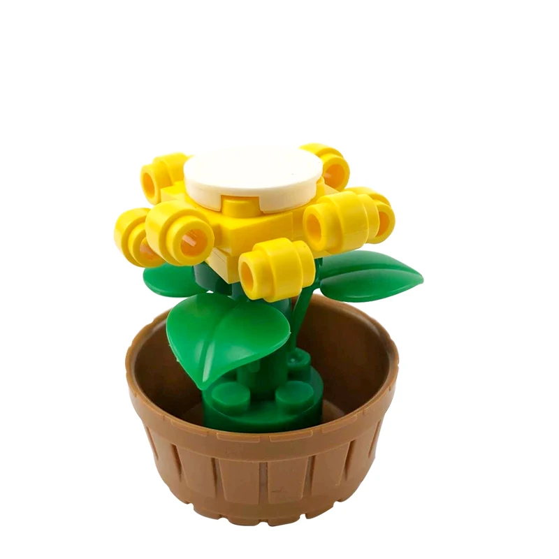 MOC Plants The Mushroom Pine Tree Flowers Building Blocks Toys for Children Assemble Blocks DIY Gifts Kids Toy 31