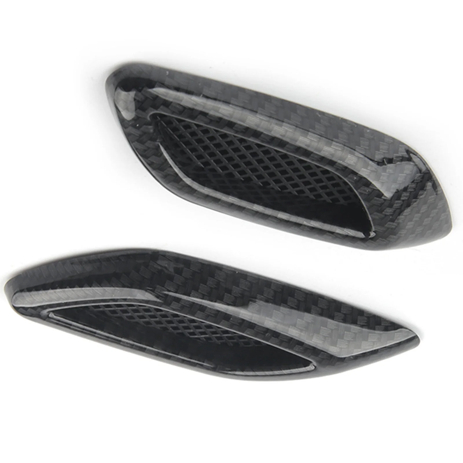 2/6 Pcs Black Car Side Vent Air Flow Fender Intake ABS Auto Simulation
