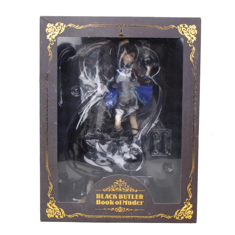 Черный Дворецкий Kuroshitsuji Ciel Phantomhive ПВХ фигурка Коллекционная модель для рождественских подарков - Цвет: 2 with box