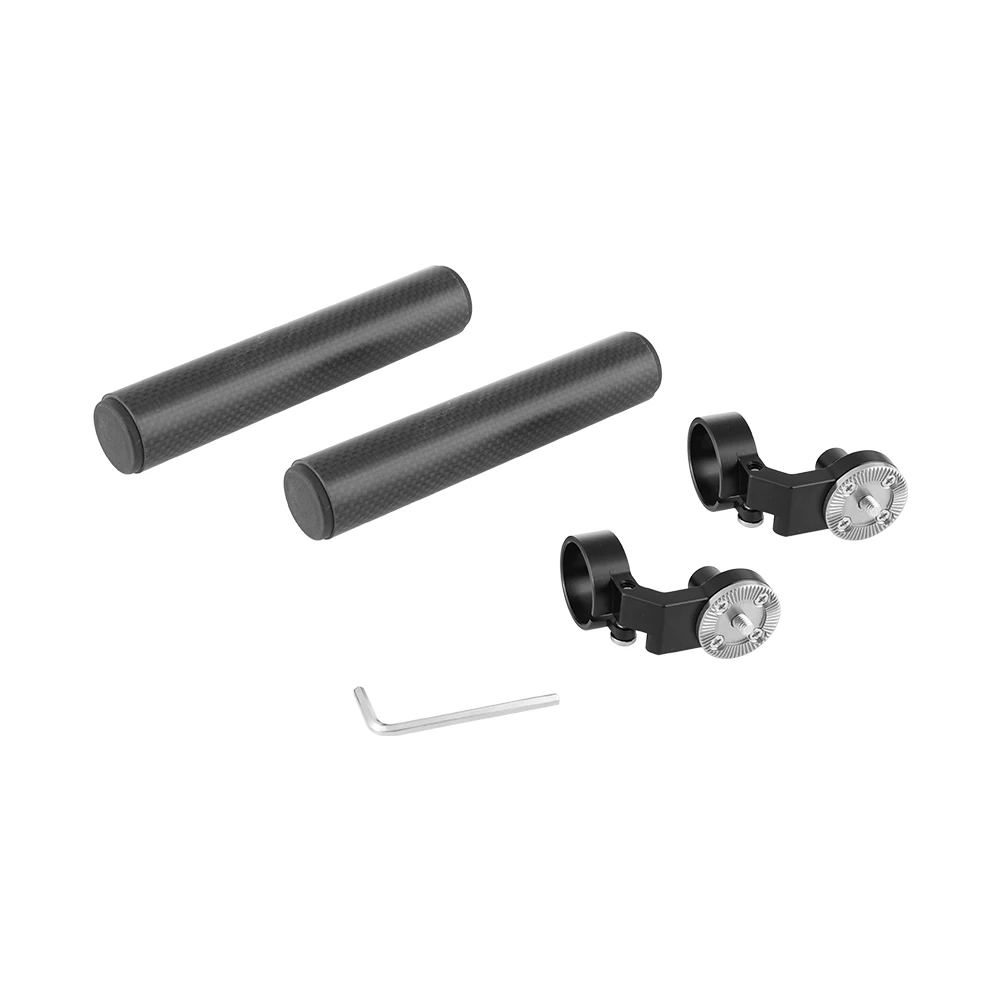 Fibra de Carbono Handgrip com Arri Par para Dslr Kayulin Roseta Thumbscrew Conexão um Alça Ombro Rig m6 - Image 6