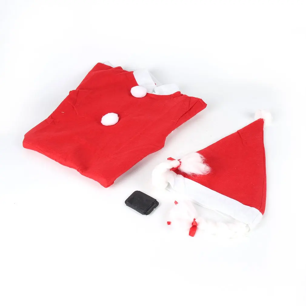 

2018 New Christmas Child Safety Protective Warm Clothing Set Child Boy Girl Warm Red Santa Claus Christmas Costume