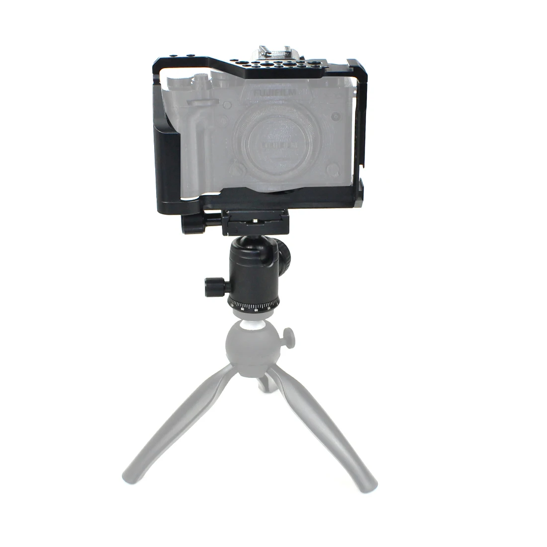 XT2 XT3 DSLR Camera Cage con maniglia superiore/treppiede Ballhead  stabilizzatore Rig per Fujifilm X-T3 X-T2 DSLR custodia protettiva Vlogging  - AliExpress