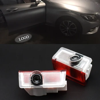 

2pcs led car door welcome light logo projector lamp For Mercedes Benz W205 W176 W177 W246 W212 W213 A B C GLA GL ML Class 4MATIC