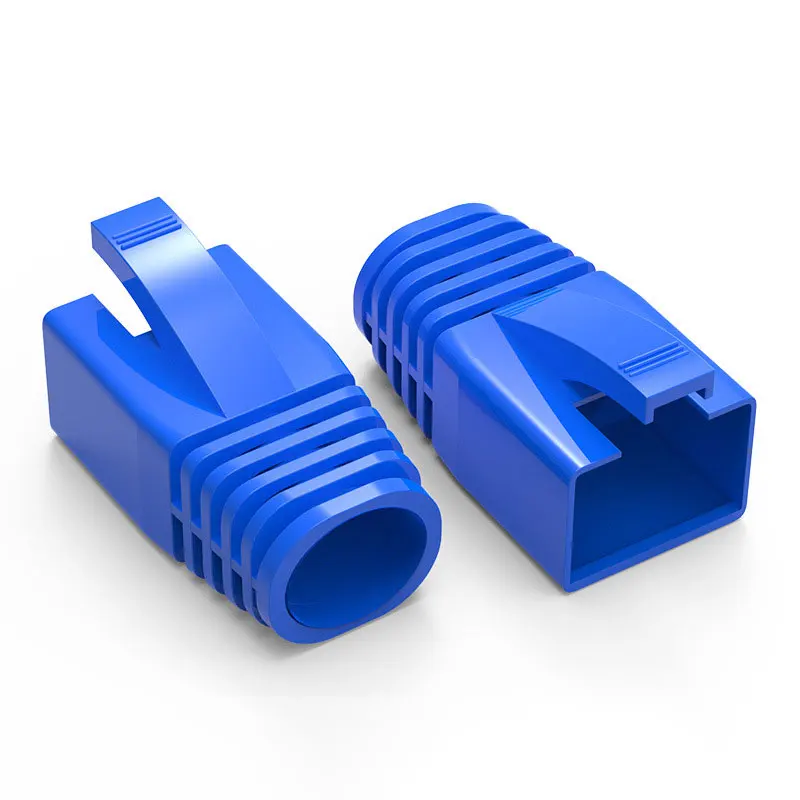 Relief Boots, Plug Covers para CAT8, CAT7, CAT6A, OD: 7.0mm-8.5mm, 50Pcs