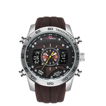 

New Men's Multifunctional Electronic Quartz Waterproof Luminous Outdoor Sports Watch with Alarm Clock, Calendar Week Display