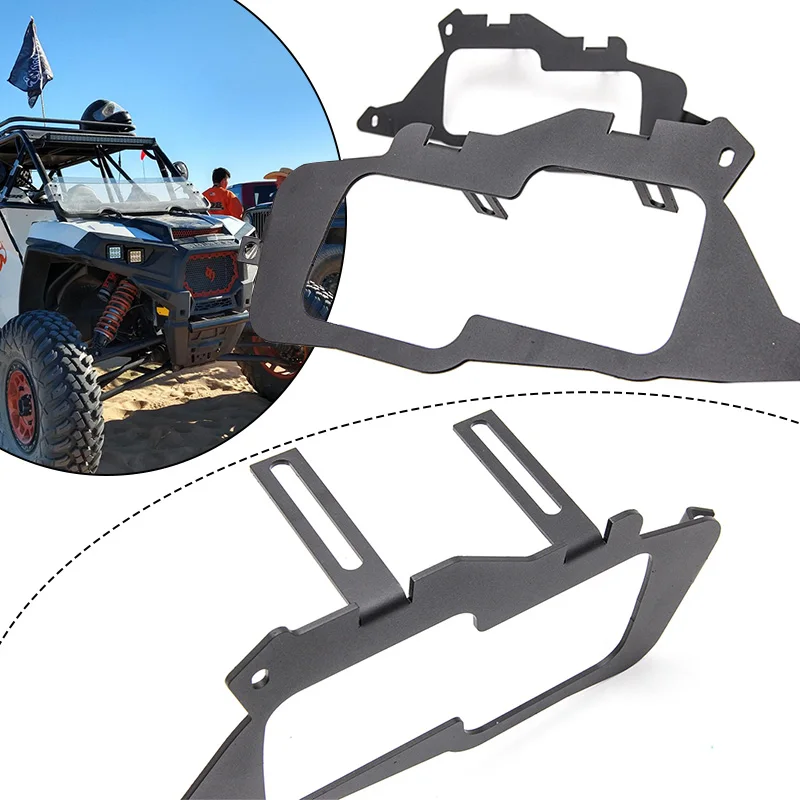 

Cube Led Work Light Fog Lamp Spotlight Mounting Bracket Holder for Polaris RZR 900 1000 ＆ TURBO RI 2014-2019