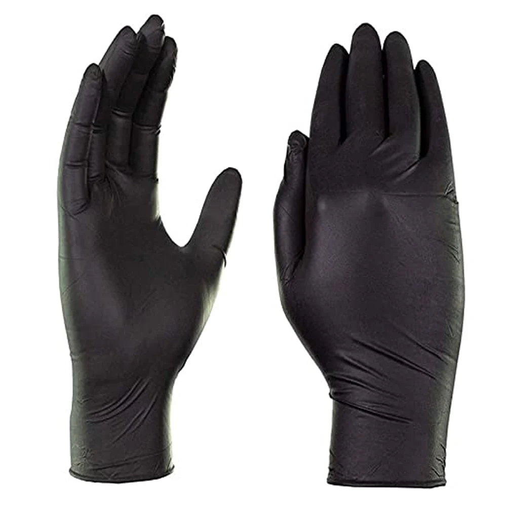 

100 Pairs Disposable Nitrile Gloves Safety Rubber Protection for Working Cleaning Home GK99