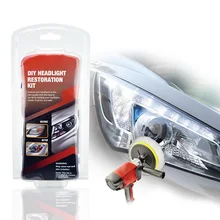 DIY Headlight Polishing Restoration Kit Headlamp Wash Brightener Repairing Car Care _WK