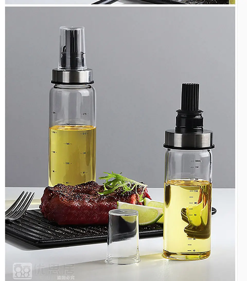 Новая силиконовая кисть для масла с бутылкой стеклянная домашняя кухня для выпечки для барбекю щетка протрите бутылки кухонные банки с крышкой экологичная