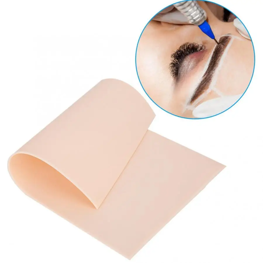 Microblading 5 шт./компл. заготовки для обучения татуировке кожи постоянный макияж Обучение поддельная кожа для начинающих татуировки