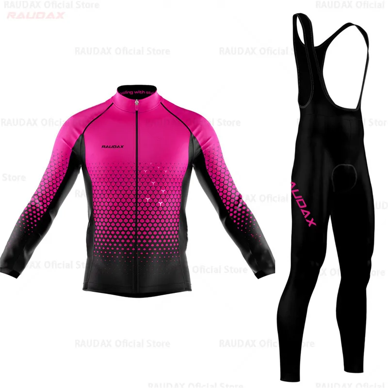 8 Cycling Jersey Set Men Pro Team Bike Uniform Spring/autumn Long Sleeve Cycling Jersey Clothing Ropa Ciclismo Cycling Kit - Цвет: 8