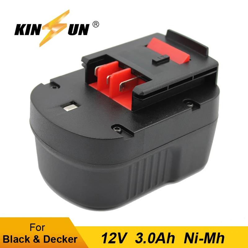 Сменная аккумуляторная батарея KINSUN 12 В 3 0 Ач Ni MH для беспроводной дрели Black & Decker A12