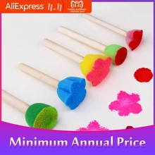 5 шт./компл. 5 цветов Мини Цветочный губчатый уплотнитель s губчатый уплотнитель форма цветка сливы Круглый