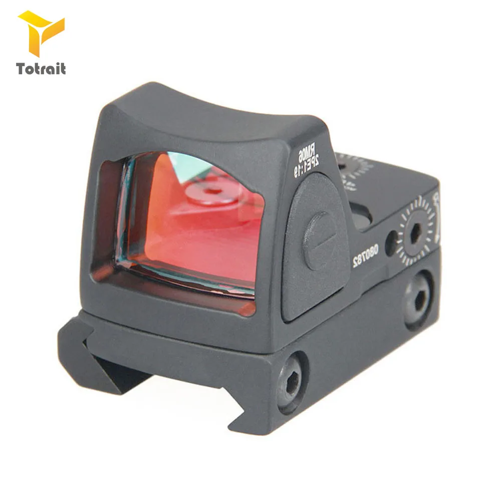 TOtrait Tactical Mini RMR Red Dot Sight Scope Reflex Sight Scope Fit 20 мм Weaver Rail для тактического охотничьего пистолетный прицел