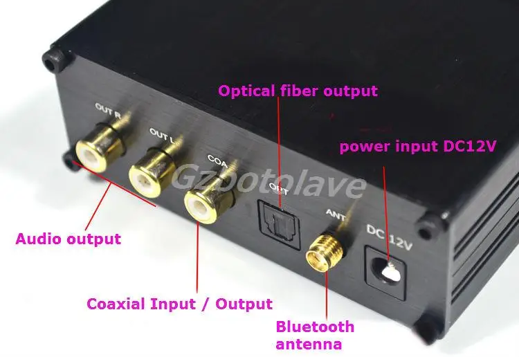 Новое поступление HIFI Bluetooth 5,0 приемник усилитель мощности hifi Bluetooth приемник волоконный коаксиальный декодер DAC