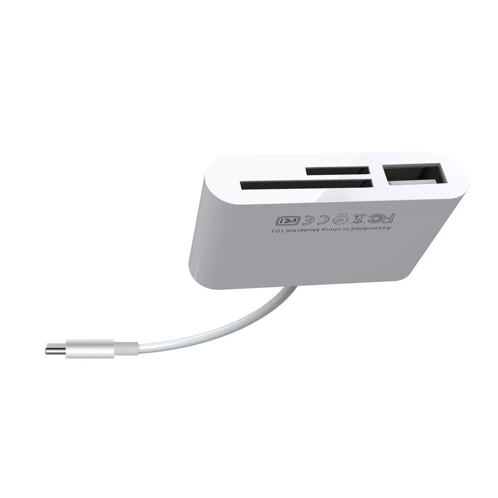 3 в 1 type C для USB 2,0/SD/TF устройство для чтения карт памяти OTG концентратор адаптер для Macbook-Pro