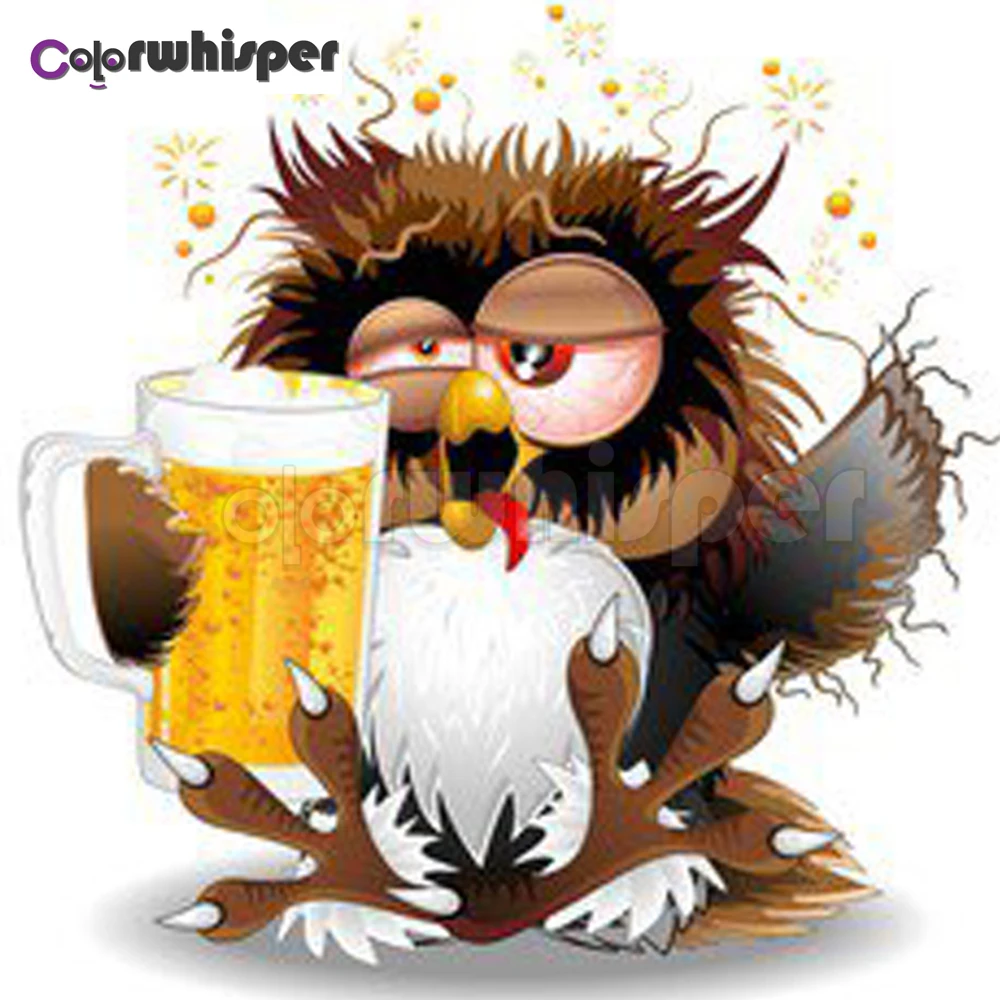 Diamond Painting Full Square/Round Drill Cartoon Character Beer 5D Daimond Embroidery Cross Stitch Mosaic Picture Z1551 | Дом и сад