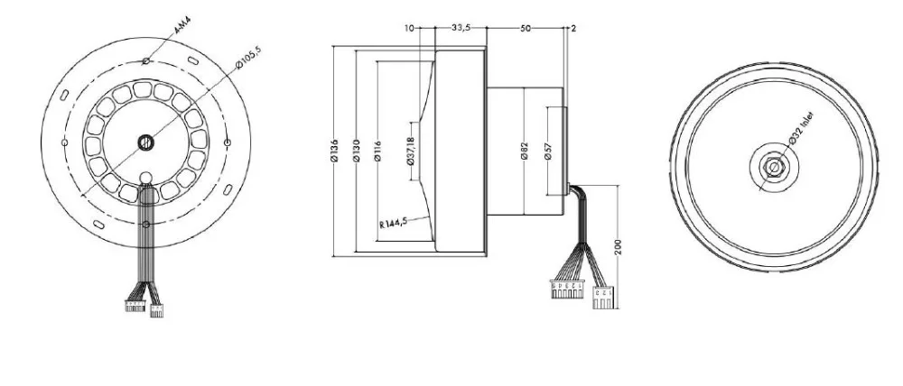 OWB1312 BLOWER FAN drawing