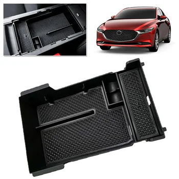 

Organizer Storage box For Mazda 3 Axel 2019 2020 Black Auto Car Central Useful