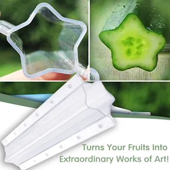 

Magic Fruit Mould Pentagram-shaped Cucumber Fruit Shaping Growth Molds Nursery Fruit Square Molding Fixed Mould 20*4*4cm Fruit