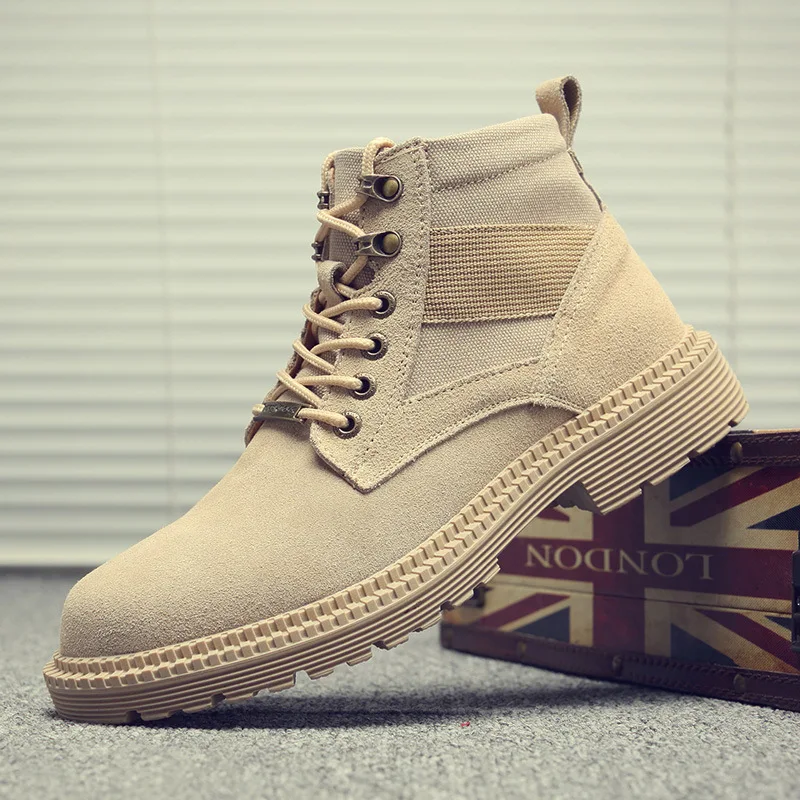 

Korean-style Trend of Fashion New Style Versatile Workwear Leather Boot Casual Martin Boots Men's Slip-Piece Boots Model 3100