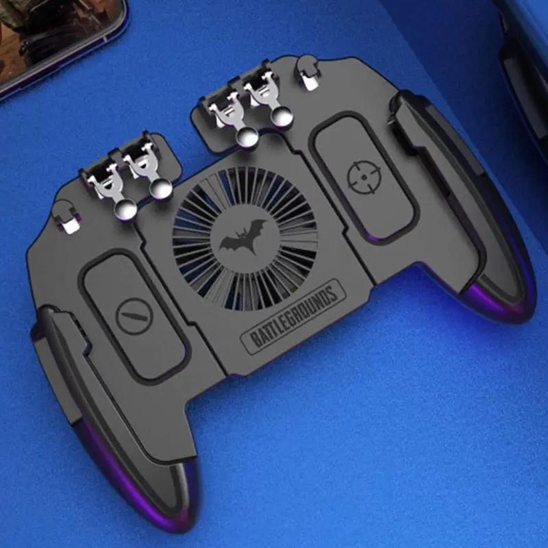 Game Controller Joystick Cooling Fan Gamepad Handle for IOS Android Cellphones