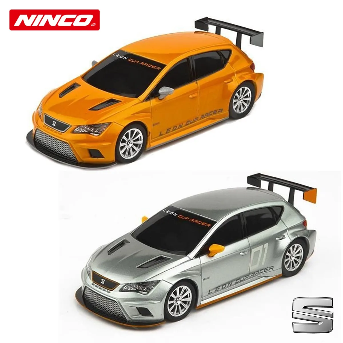 Ninco 1:32 Seat Leon Cup Racer 8,5m Wireless Rennbahn Set Komplett 20189 