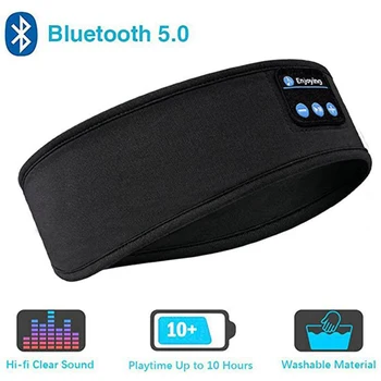 

Wireless Bluetooth Earphone Headphone Head Scarf Elastic Sweatband Headbands Sleeping Knitting Music Headband Headset