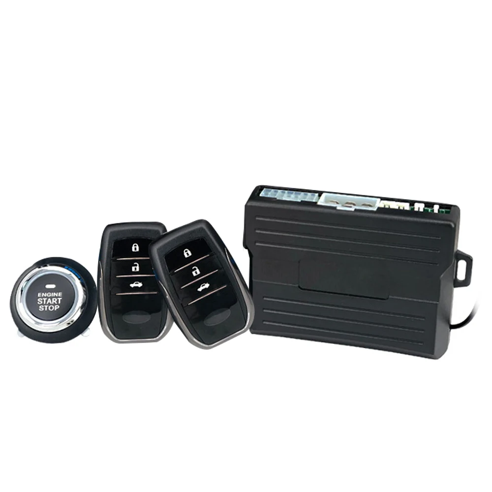

12V Car Engine Starts Alarm System with Keyless Entry Remote Universal Vehicle Keyless Alarm Car Anti-theft System