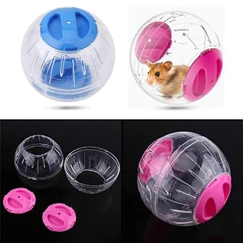 

Sale Breathable ClearSmall Running Ball Without Bracket 2 Size Plastic Pets Product Hamster Toy Fit for Small Pets 2 Colors