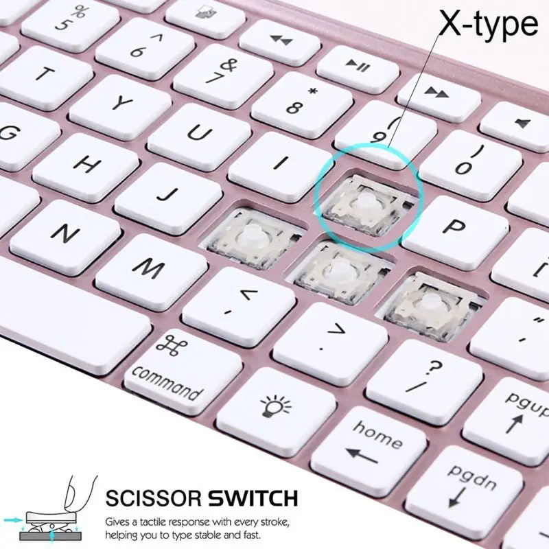 Беспроводная bluetooth-клавиатура с поворотом на 360, usb зарядка, портативная, домашняя, для путешествий, для Apple iPad Pro 9,7 Air2 AXYF
